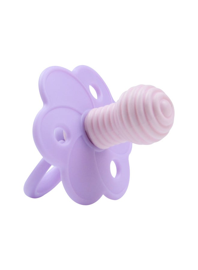 Baby Pacifier Silicone Baby Sleeping Round Head Flat Head Imitation Breast Milk Newborn Tooth Gum Pacifier