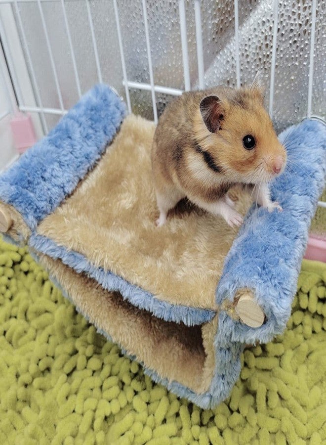 Oncpcare Fleece Rat Hammock Warm Guinea Pig Sleep Bed Chinchilla Cage Play Platform with Warm Fleece for Hamster Mice, Coffee - Image 5