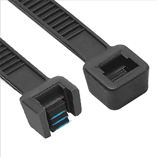 Hian 4-Inch Nylon Cable Ties (100-Pack) – Heavy-Duty, Self-Locking Plastic Straps for Indoor and Outdoor Use – Durable, Adjustable Cable Management Solution (100 mm x 2.5 mm, Black) - Image 5