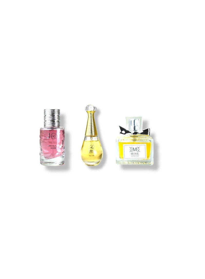 Premium Mini Perfume Set for Women 25 ml (3 Pieces)