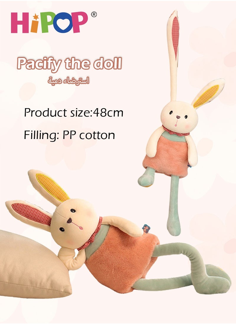 HIPOP - Plush Toy Gifts,Rabbit Dolls That Can Pull Their Ears,48cm Children Appease Dolls - Image 1
