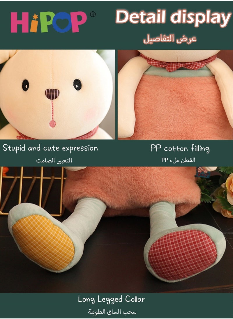 HIPOP - Plush Toy Gifts,Rabbit Dolls That Can Pull Their Ears,48cm Children Appease Dolls - Image 1
