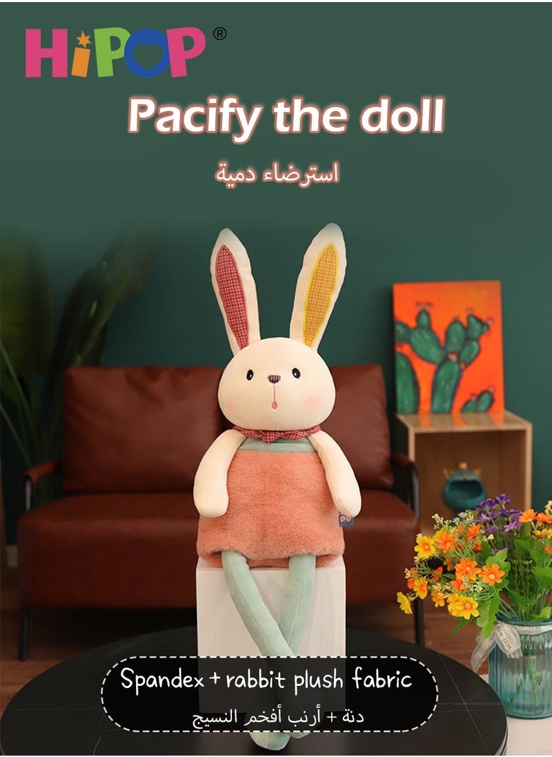 HIPOP - Plush Toy Gifts,Rabbit Dolls That Can Pull Their Ears,48cm Children Appease Dolls - Image 1
