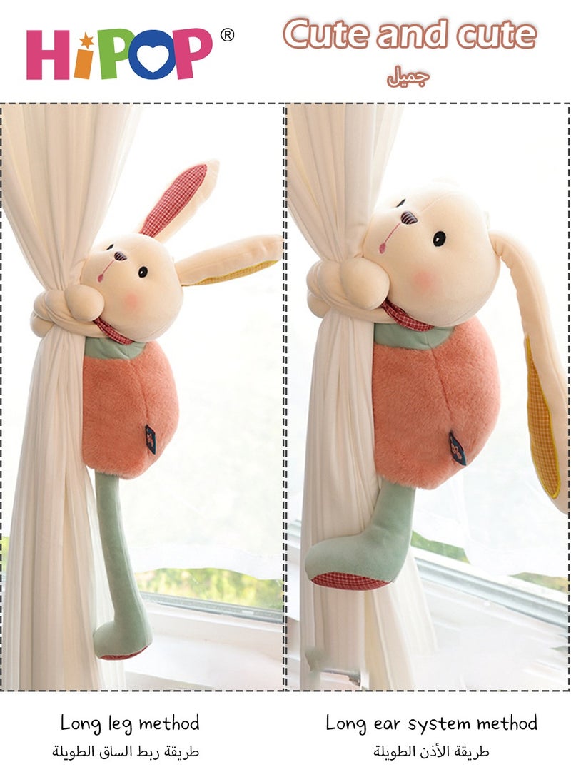 HIPOP - Plush Toy Gifts,Rabbit Dolls That Can Pull Their Ears,48cm Children Appease Dolls - Image 1