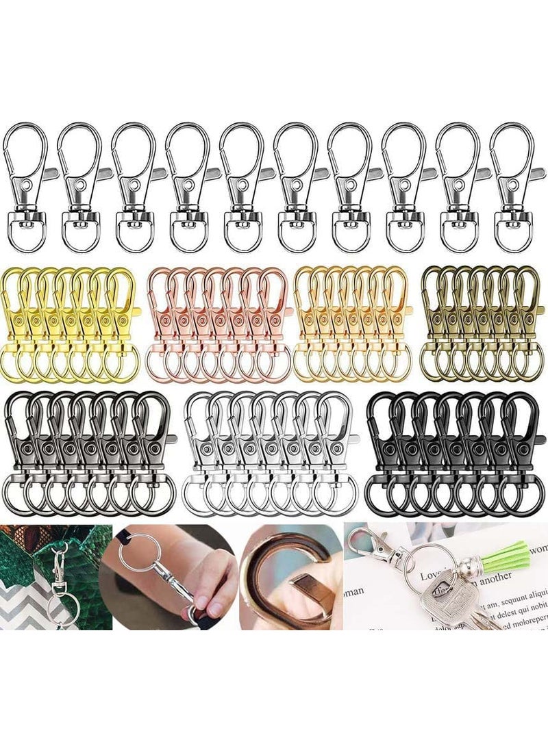 DIY Crafts DIY Crafts 5 Sets Nickel Silver Premium Premium Key Chain Clip Hooks Swivel Clasps Lanyard Snap Hook Keychain Hooks for Lanyard Key Rings Crafting Choice Available  - Image 2