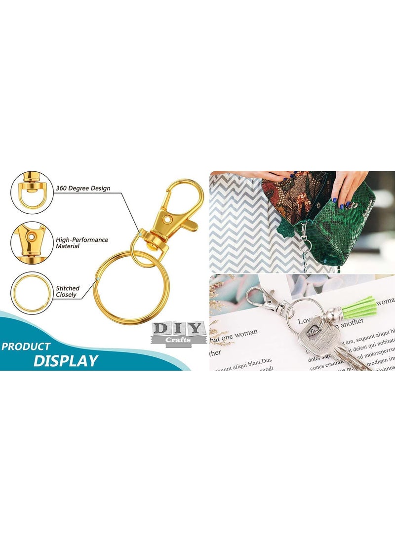 DIY Crafts DIY Crafts 5 Sets Nickel Silver Premium Premium Key Chain Clip Hooks Swivel Clasps Lanyard Snap Hook Keychain Hooks for Lanyard Key Rings Crafting Choice Available  - Image 4