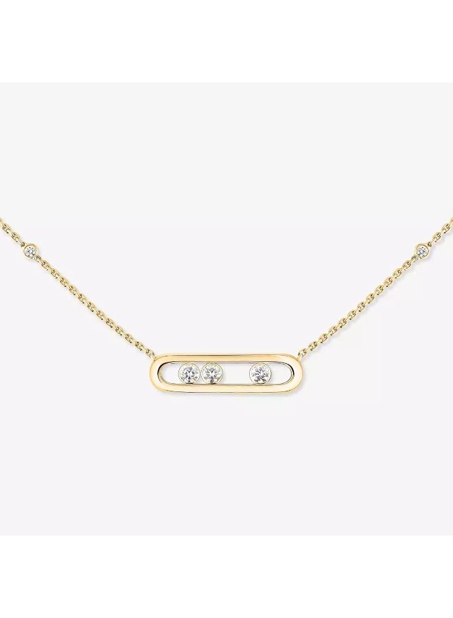 ميسيكا انزلاق قلادة النساء ديناميكية كاملة الماس قلادة سلسلة collarbone - Image 3