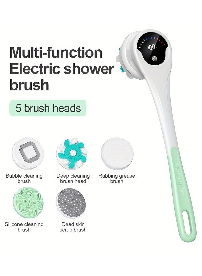 AROAQ Multi Function Electric Bath Brush Set With 5 Brush Heads - Image 1