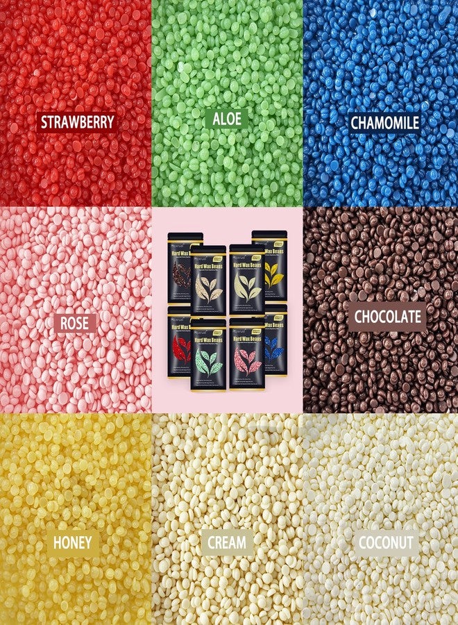 Auperwel خرز شمع أوبرويل، 1.76 رطل / 800 جرام خرز شمع صلب صيغة مطورة شمع صلب خالي من الألم لإزالة الشعر والبشرة الحساسة مع 20 قطعة من الأعواد، خرز شمع للوجه، الحواجب، البكيني البرازيلي، إزالة الشعر من الجسم - Image 5