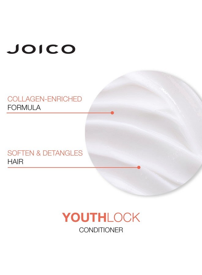 JOICO Oico Youthlock Conditioner Formulated With Collagen ; Youthful Body & Bounce ; Reduce Breakage & Frizz ; Soften & Detangle Hair ; Boost Shine ; Sulfate Free ; With Arginine ; 33.8 Fl Oz - Image 5