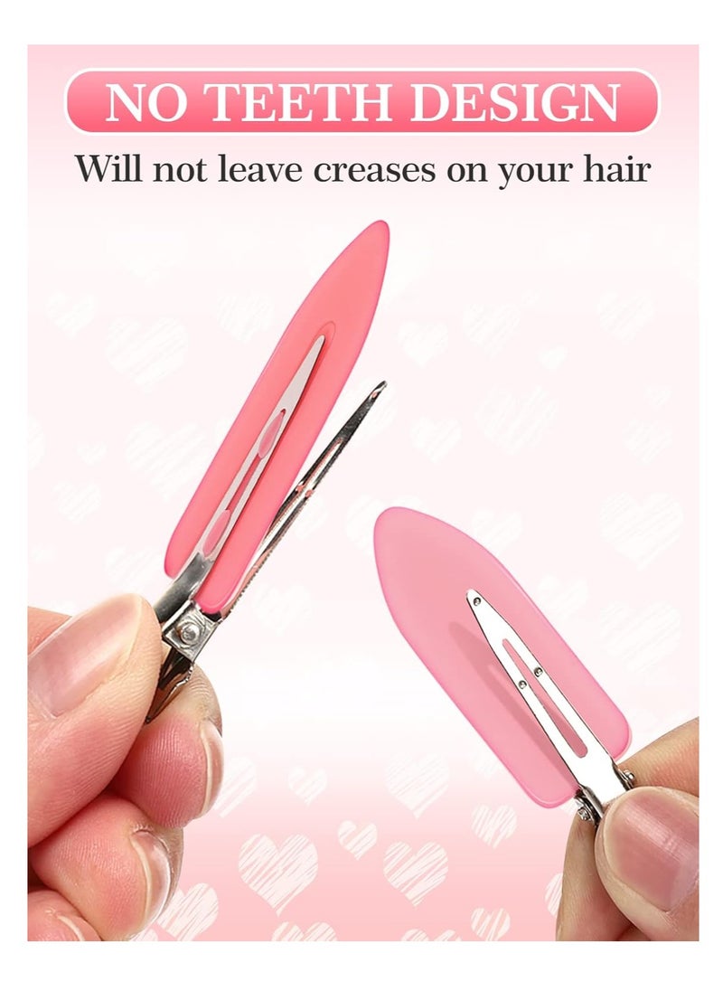 MADHOLLY - 6Pcs No Bend Hair Clips- No Crease Hair Clips Styling Duck Bill Clips No Dent Alligator Hair Barrettes Small Gifts for Women Girls Salon Hairstyle Hairdressing Bangs Makeup, Gradient Pink - Image 1
