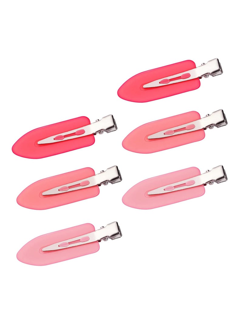 MADHOLLY - 6Pcs No Bend Hair Clips- No Crease Hair Clips Styling Duck Bill Clips No Dent Alligator Hair Barrettes Small Gifts for Women Girls Salon Hairstyle Hairdressing Bangs Makeup, Gradient Pink - Image 1