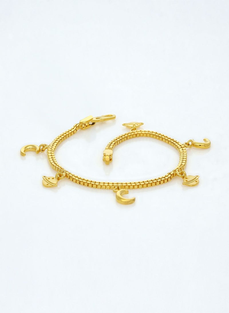 Malabar Gold and Diamonds 22 KT 916 Purity Gold Bracelet DZBR416Y55 - Image 3