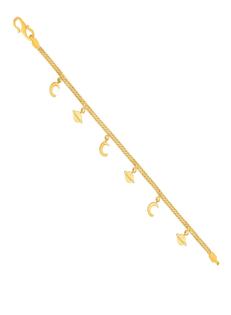 Malabar Gold and Diamonds 22 KT 916 Purity Gold Bracelet DZBR416Y55 - Image 2