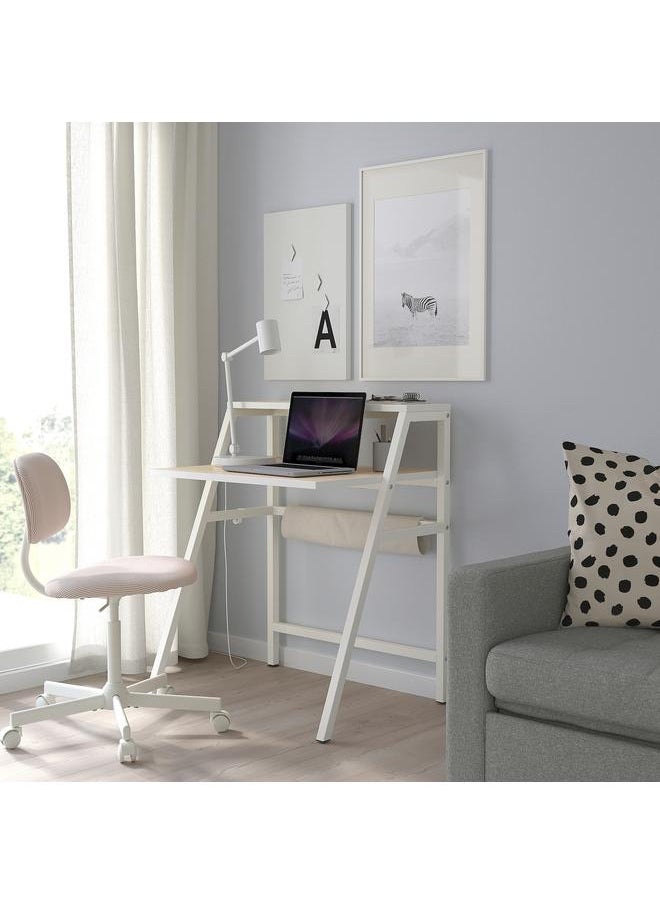 erorex - Desk, White, 80X60 Cm - Image 1