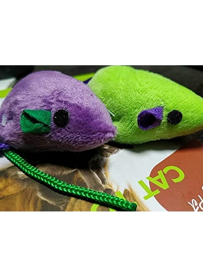 Catnip Molar Mouse Toys Fur False Plush Mouse Playing Toy For Cat And Kitten - Color May Vary (2 Pieces) - Image 2