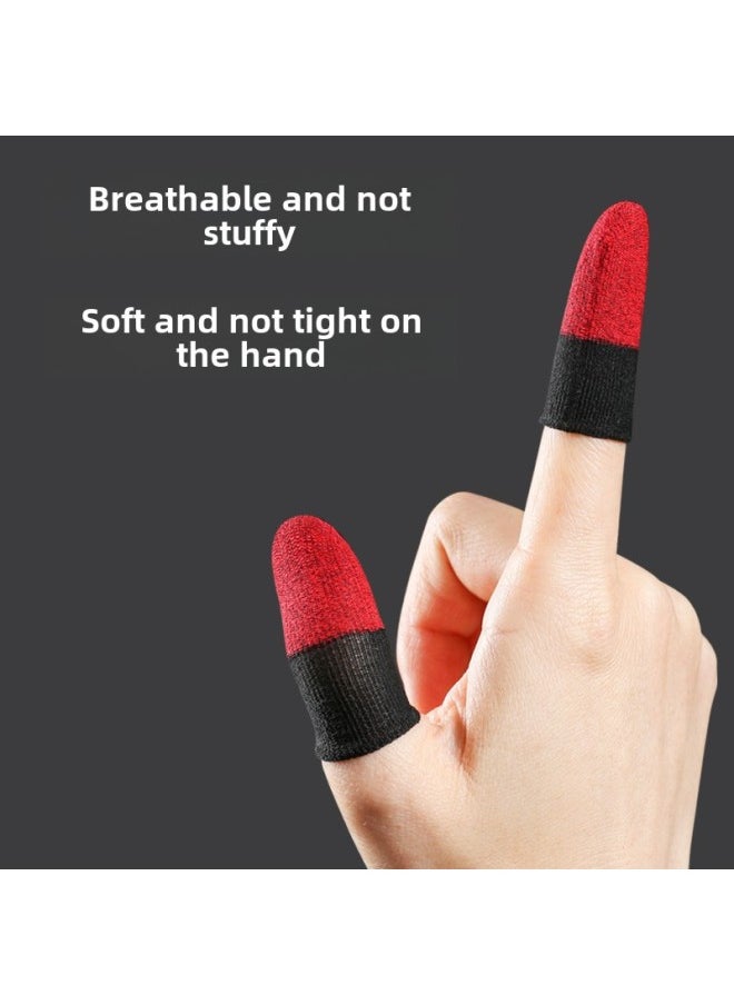 Generic Crimson Double Color Game Finger Coat Hand Swim Anti-sweat Walking Artifact Touch Screen Gloves Breathable Chicken Finger Coat-Product Color:Carbon Blue Black Double  - Image 5