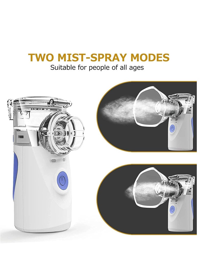 Genzy - Nebulizer, Portable Mini Vaporizers Handheld Atomizers for Adults and Children, Ultrasonic Humidifier for Home and Travel Use, Steam Mesh Inhalators - Image 1