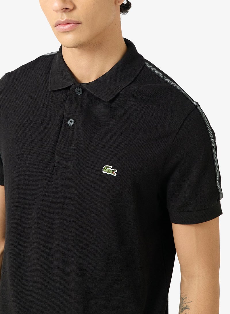 LACOSTE Regular Fit Striped Band Piqué Polo - Image 3
