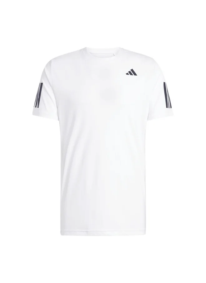 اديداس adidas CLUB 3STR TEE White Tennis T-SHIRTS for Men - XS