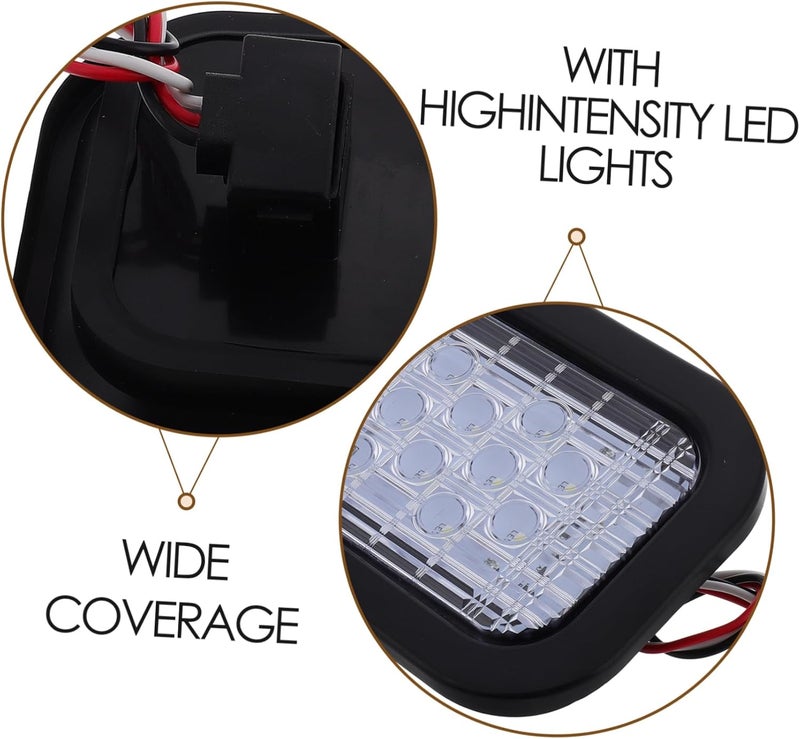 ضوء خلفي للمقطورة LED وضوء شحن LED للشاحنات والمركبات الترفيهية والمقطورات إشارة تحذير محسنة للرؤية للمركبات في الرحلات الطويلة ساطع - Image 3