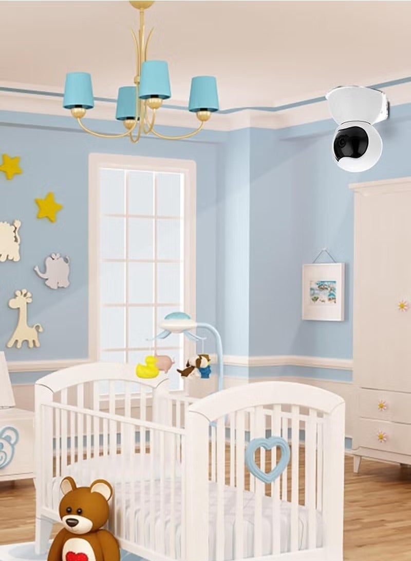 1 Pcs Acrylic Small Wall Shelf, Surveillance Bracket with Adhesive, Mini Floating Wall Shelves for Security Cameras, Webcam, Speakers, Baby Monitors, Easy to Install No Drill,11*9.5*3cm - Image 4