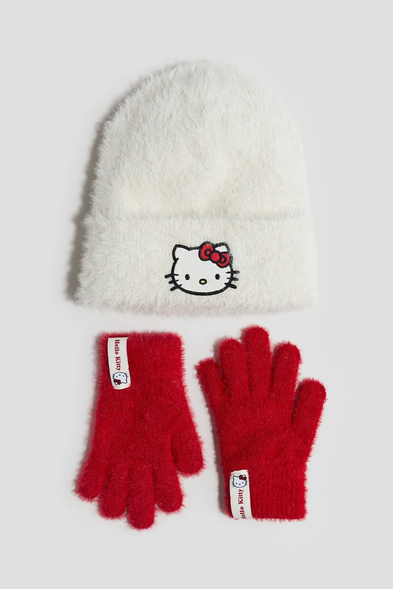 اتش اند ام طقم قفازات وقبعة بيني - عبوة من قطعتين