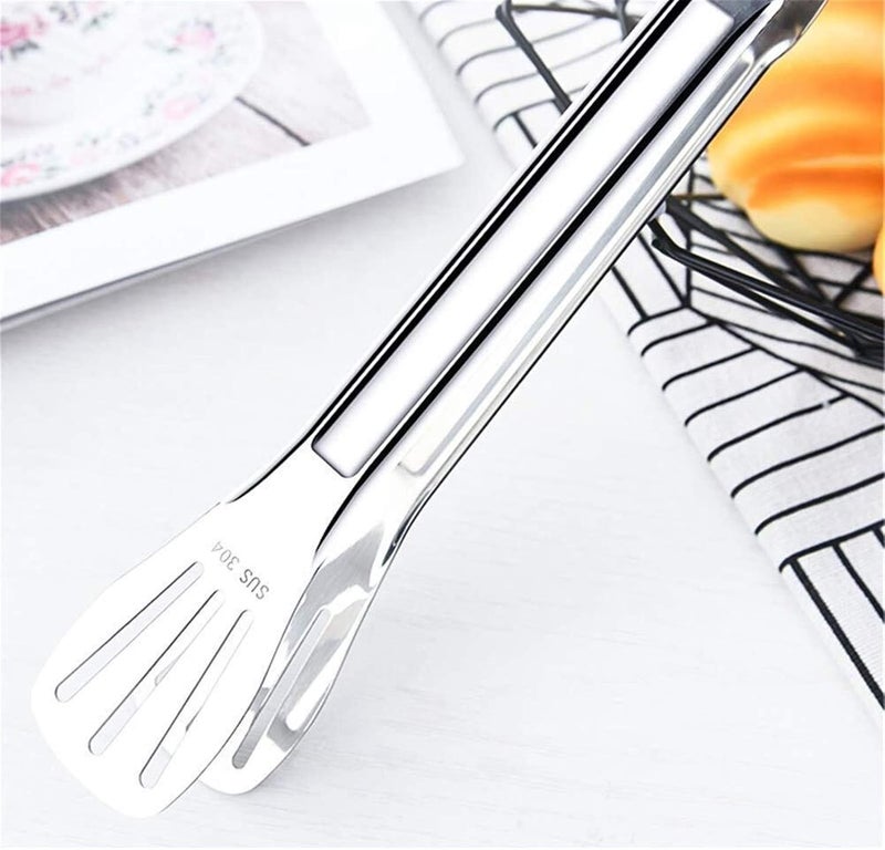 Cooking tongs,serving tongs,bbq tongs, Grill Tongs,Barbecue Tongs Barbecue Clips Bread Clips Grill Food Stainless Steel Thickened Kitchen Buffet - Image 3