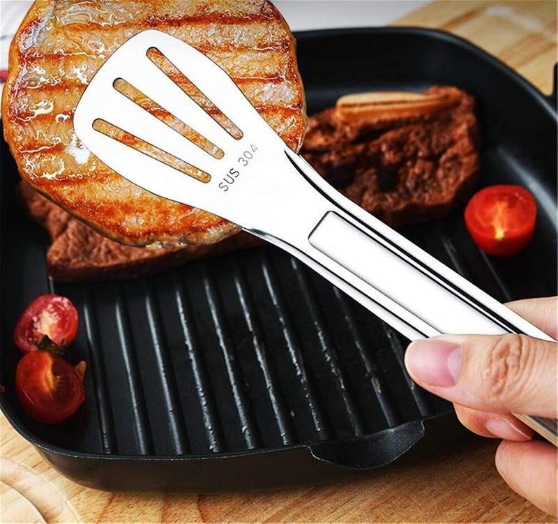 Cooking tongs,serving tongs,bbq tongs, Grill Tongs,Barbecue Tongs Barbecue Clips Bread Clips Grill Food Stainless Steel Thickened Kitchen Buffet - Image 5