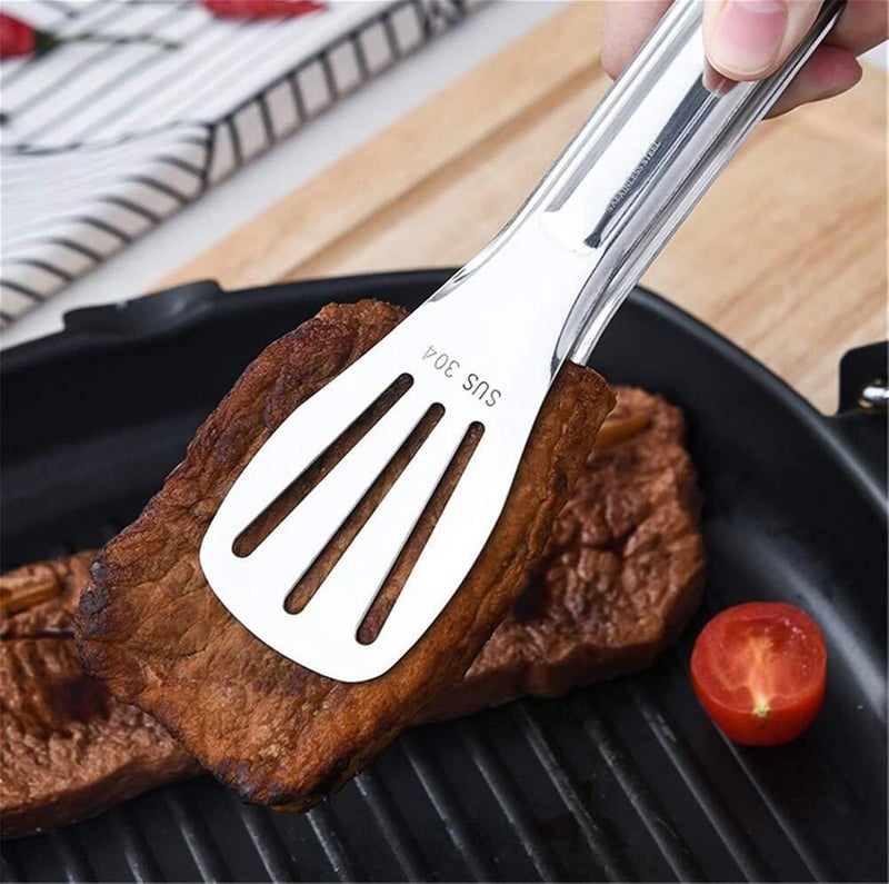 Cooking tongs,serving tongs,bbq tongs, Grill Tongs,Barbecue Tongs Barbecue Clips Bread Clips Grill Food Stainless Steel Thickened Kitchen Buffet - Image 4