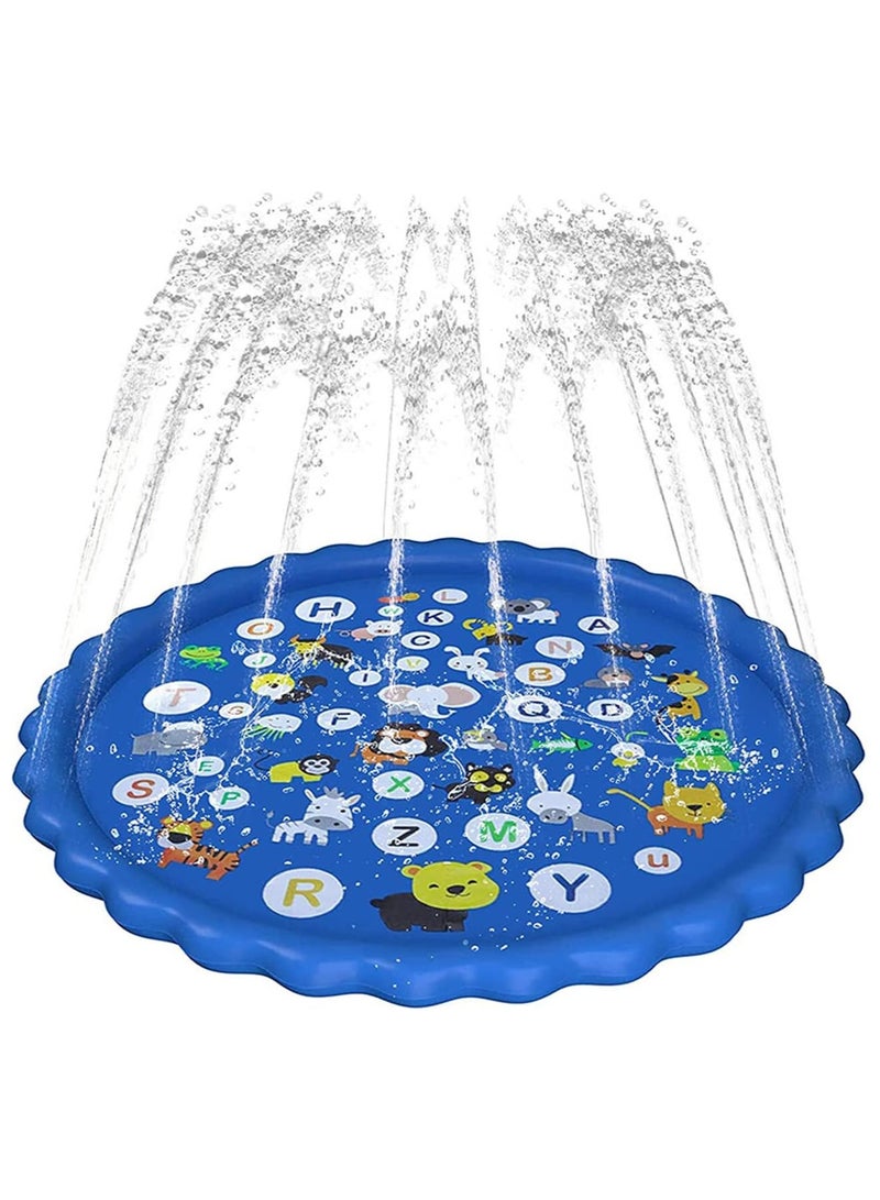 Etertoyle Splash Pad Sprinkler Play Mat Summer Outdoor Inflatable Shallow Water Wading Pool Toys for Kids - Image 1