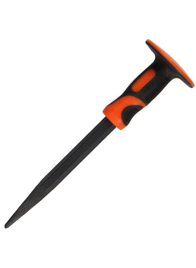 Flat Cold Chisel Octagonal Handle Heavy Duty Steel Chisel Masonry Chisel for Breaking Cutting Stone Concrete Brick Mason Construction Demolition Hand Tool KSEIBI