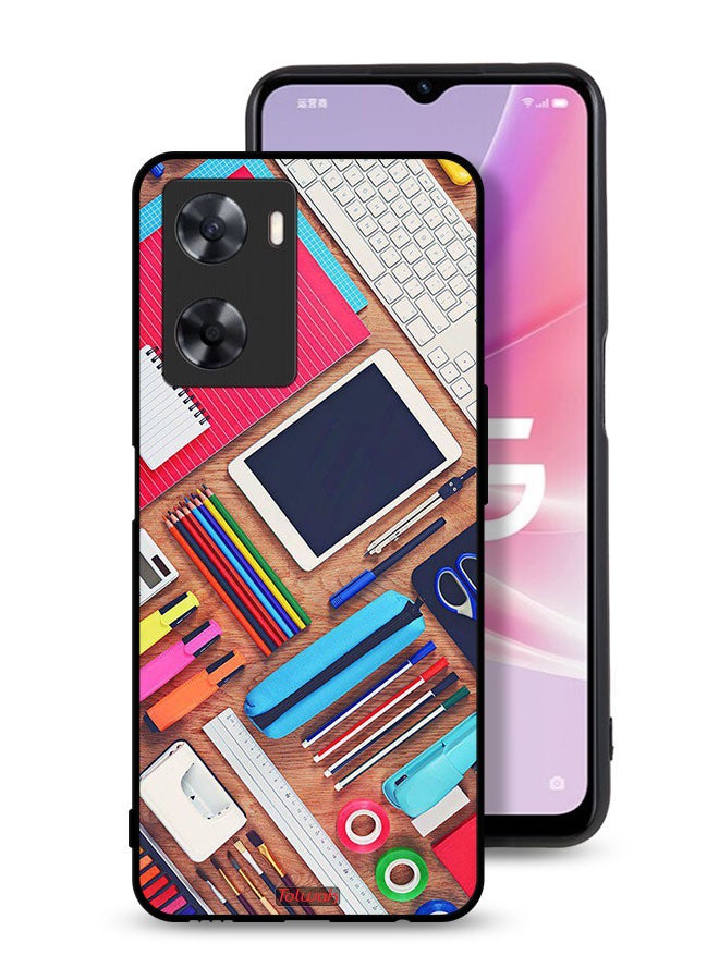 Tolwak Oppo A77s Protective Case Cover Girl Hobby Desk - Image 1