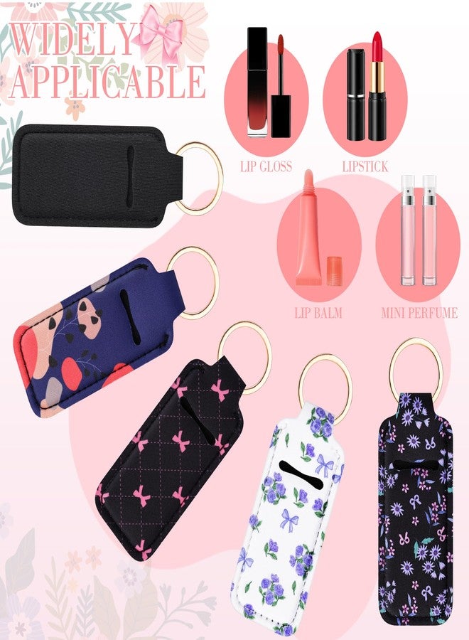 Playexen 3 PCS Chapstick Keychain Holder, Potable Lip Balm Holder with Metal Clip, Lip Gloss Holder Keychain for Lipstick, Chapstick, Lip Balm (Black - Image 5