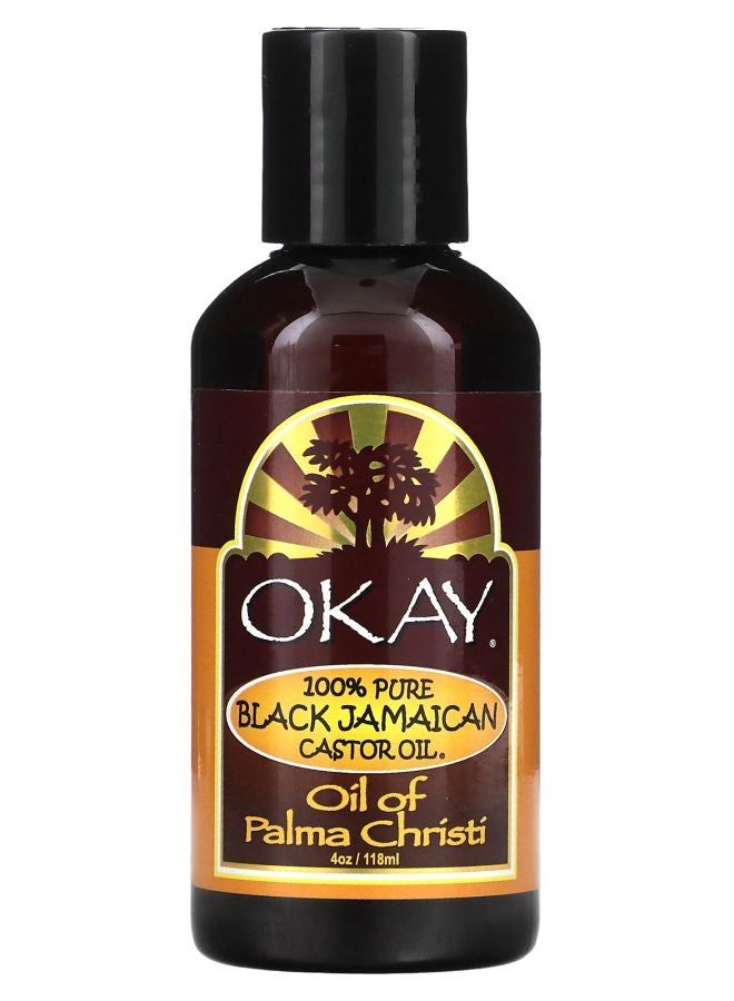 OKAY 100% Pure Black Jamaican Castor Oil 4 oz (118 ml)