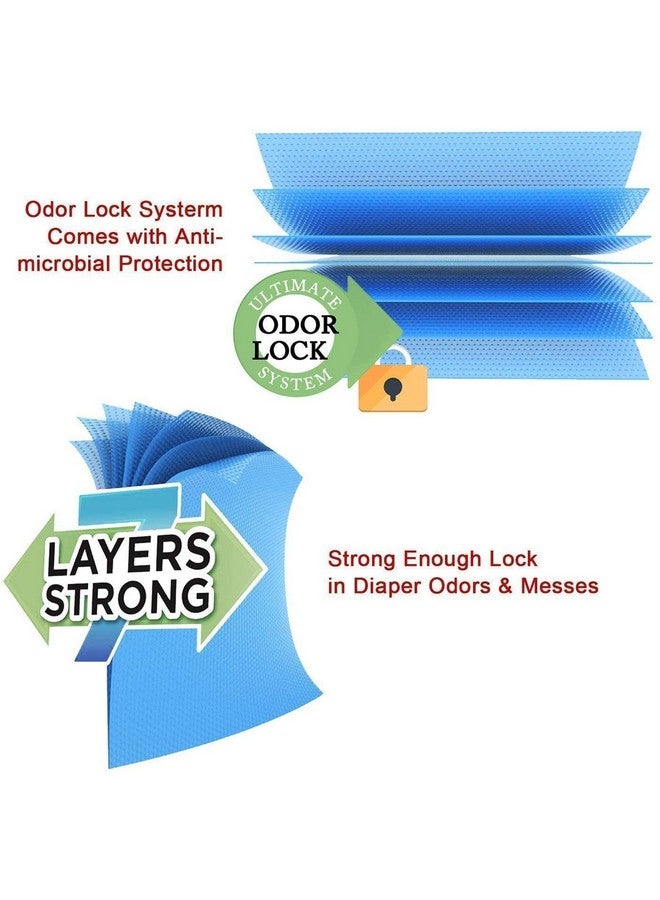 هيتايدا أكياس إعادة تعبئة دلو الحفاضات، 1088 كيسًا، 34 كيسًا، متوافقة تمامًا مع نظام التخلص من النفايات Arm&Hammer - Image 5