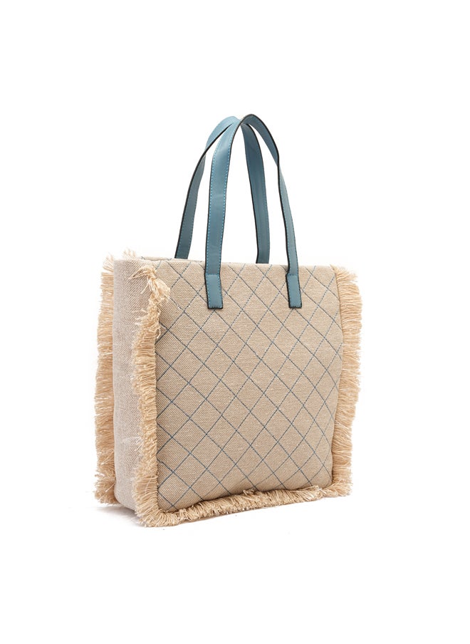 GRINTA Grinta Women Handbag - Beige&Blue  - Image 1