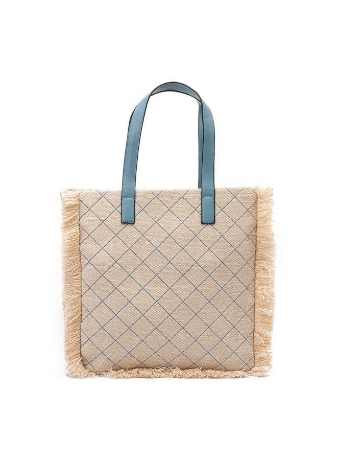 GRINTA Grinta Women Handbag - Beige&Blue  - Image 3