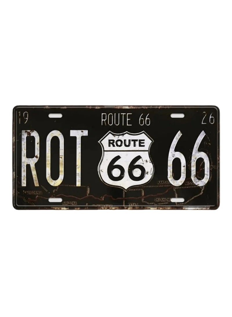 Classic Decorative Metal Car License Plate - Image 1