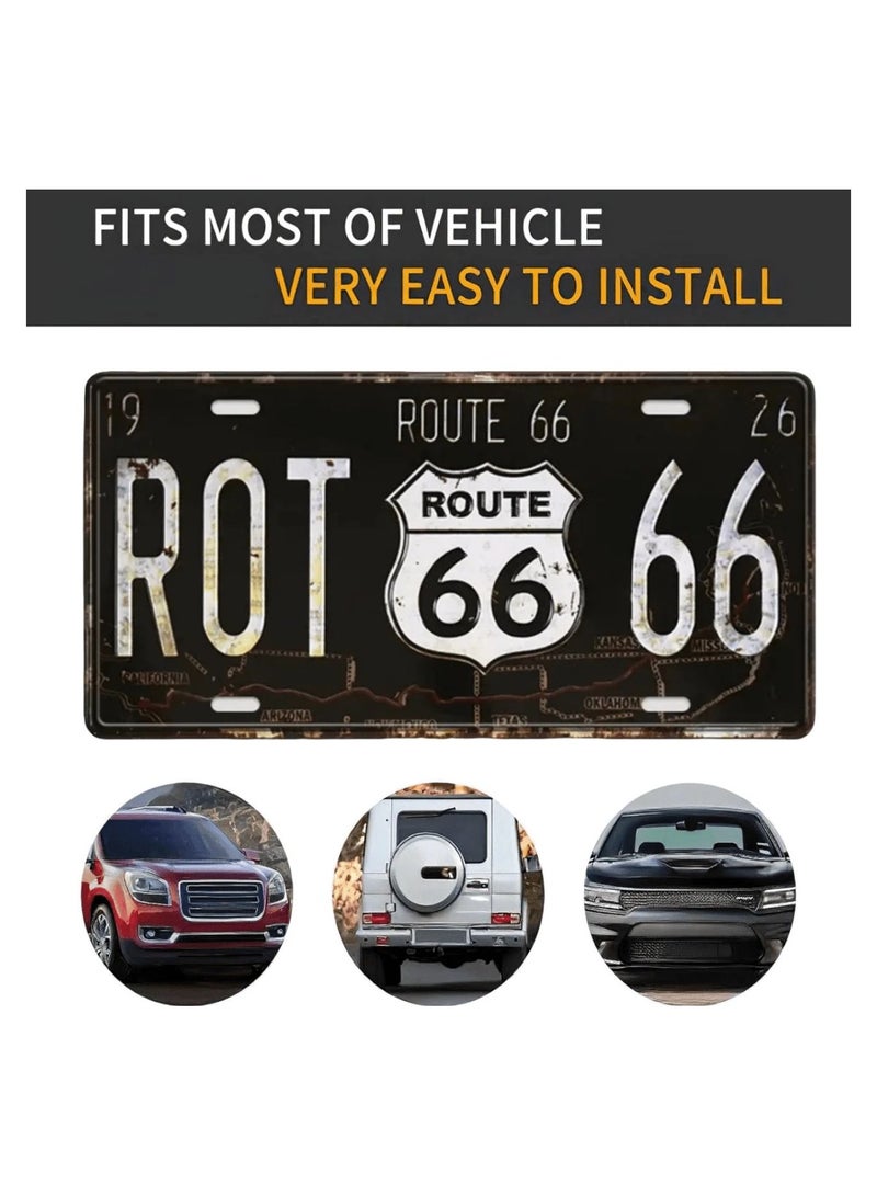Classic Decorative Metal Car License Plate - Image 2