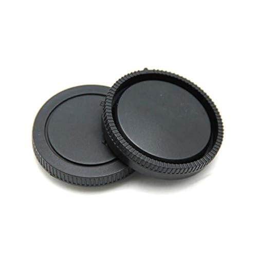 VIBLITZ® Rear Lens Cap & Camera Body Cap for All Canon DSLR Cameras - Image 1
