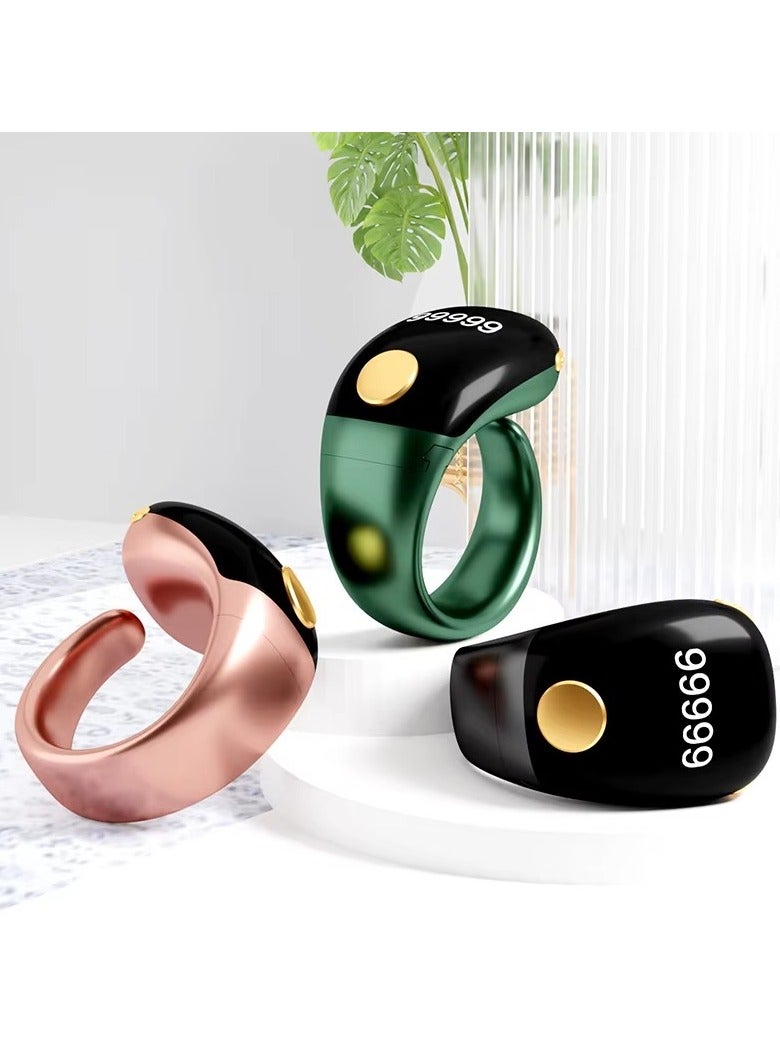 Smart ring for tasbih and istighfar, Muslim Prayer Time Reminder, elegant design, longer battery life, water resistant, and available in all sizes (14, 16, 18, 20, 22) - Image 2
