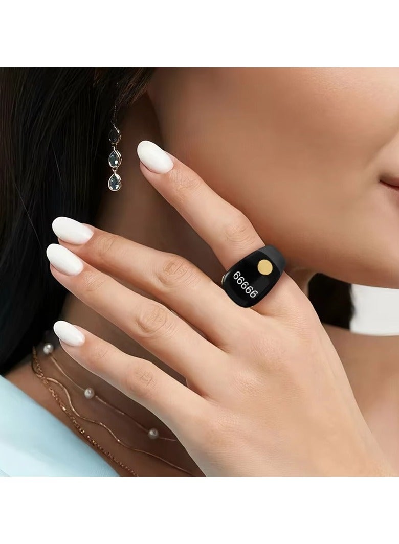 Smart ring for tasbih and istighfar, Muslim Prayer Time Reminder, elegant design, longer battery life, water resistant, and available in all sizes (14, 16, 18, 20, 22) - Image 3