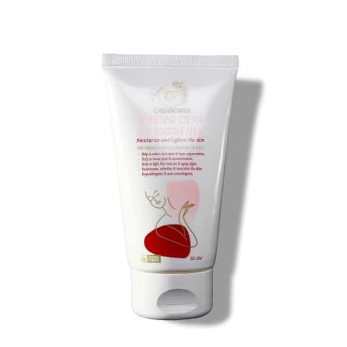 Cabarossa Whitening Cream For Sensitive Areas - Moisturizing & Lightening Formula with Licorice, Chamomile, Vitamin E & C – Reduces Dark Spots & Hyperpigmentation – 60g - Image 1
