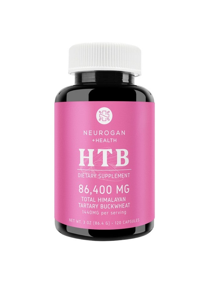 Neurogan كبسولات نيروجان النقية والقوية من الحنطة السوداء التبتية (HTB) - 720 ملغ، إمداد لمدة 60 يومًا - تدعم صحة الجهاز الهضمي* - خالية من الغلوتين، 84,000 ملغ إجمالي HTB - مختبر اختبارها، مصنوعة في الولايات المتحدة - Image 1