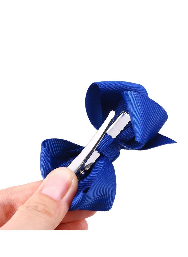 Excefore Hair Clips, Girls Small Hair Bows Grosgrain Ribbon Boutique Bows Clip Bow Tie Lovely Colorful Barrettes Hairpins Hair Accessories - Image 3