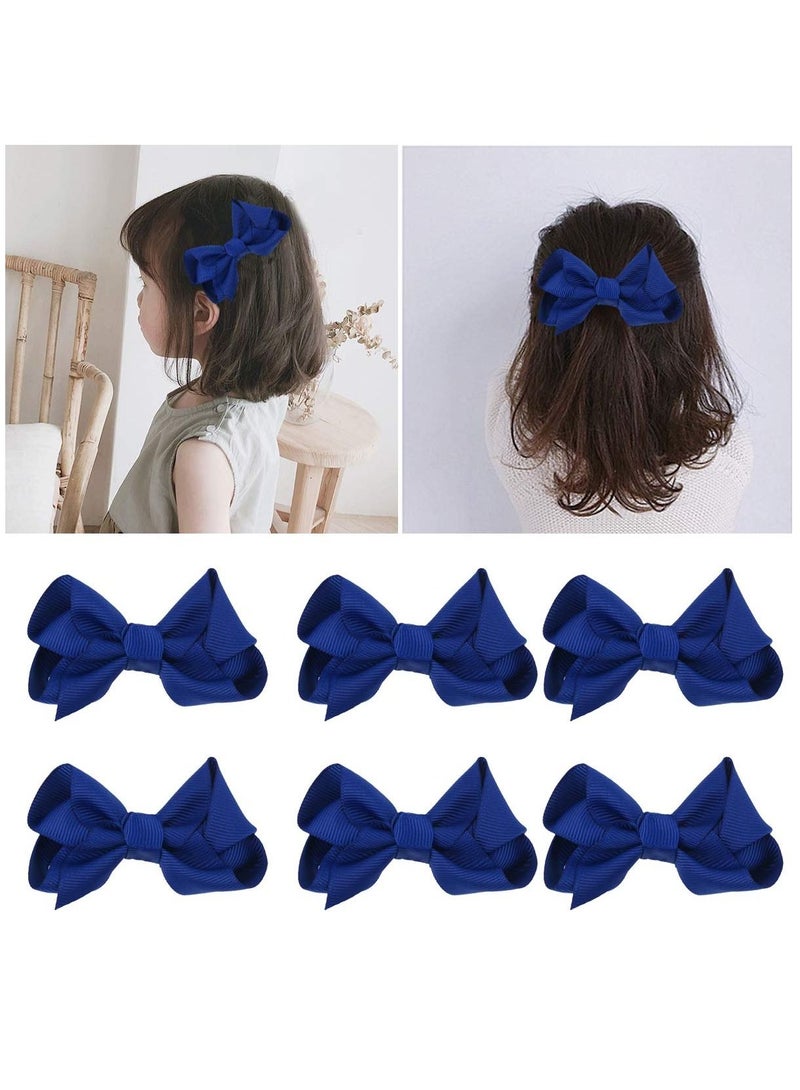 Excefore Hair Clips, Girls Small Hair Bows Grosgrain Ribbon Boutique Bows Clip Bow Tie Lovely Colorful Barrettes Hairpins Hair Accessories - Image 2