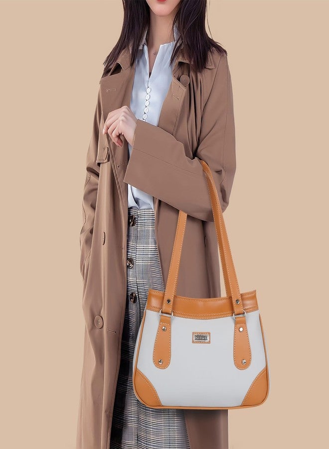 creeper Women's Handbag PU Leather Satchel Bag Shoulder Hobo Bag Ladies Purse 3 Compartment Bags Travel Purse For Women And Girls (Mustard) - Image 5