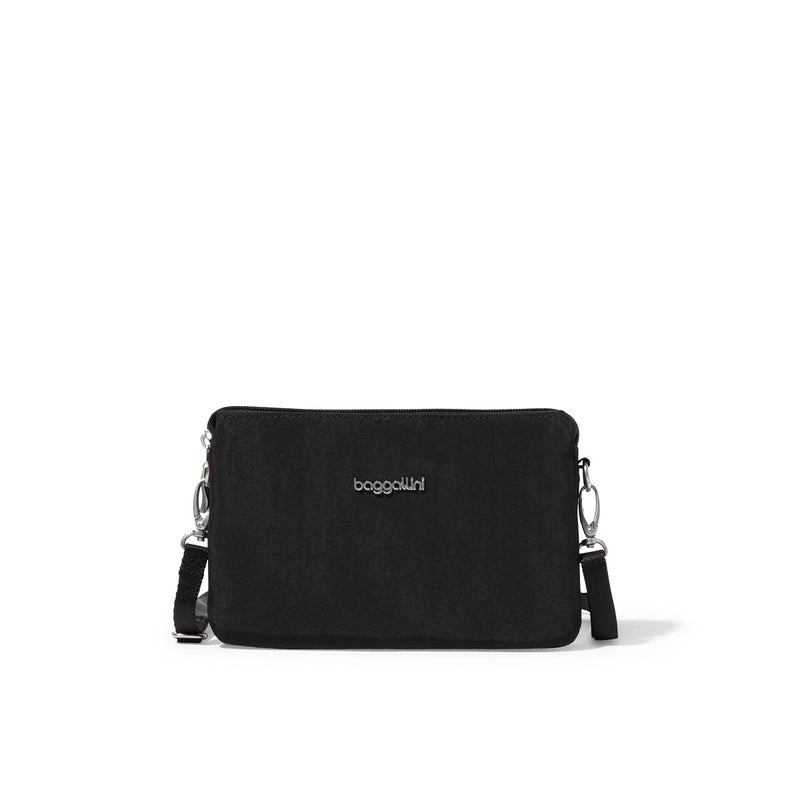 Baggallini The Only Mini Bag - 8.25"x 5.5" Lightweight Small Wristlet Crossbody Bag - Image 1