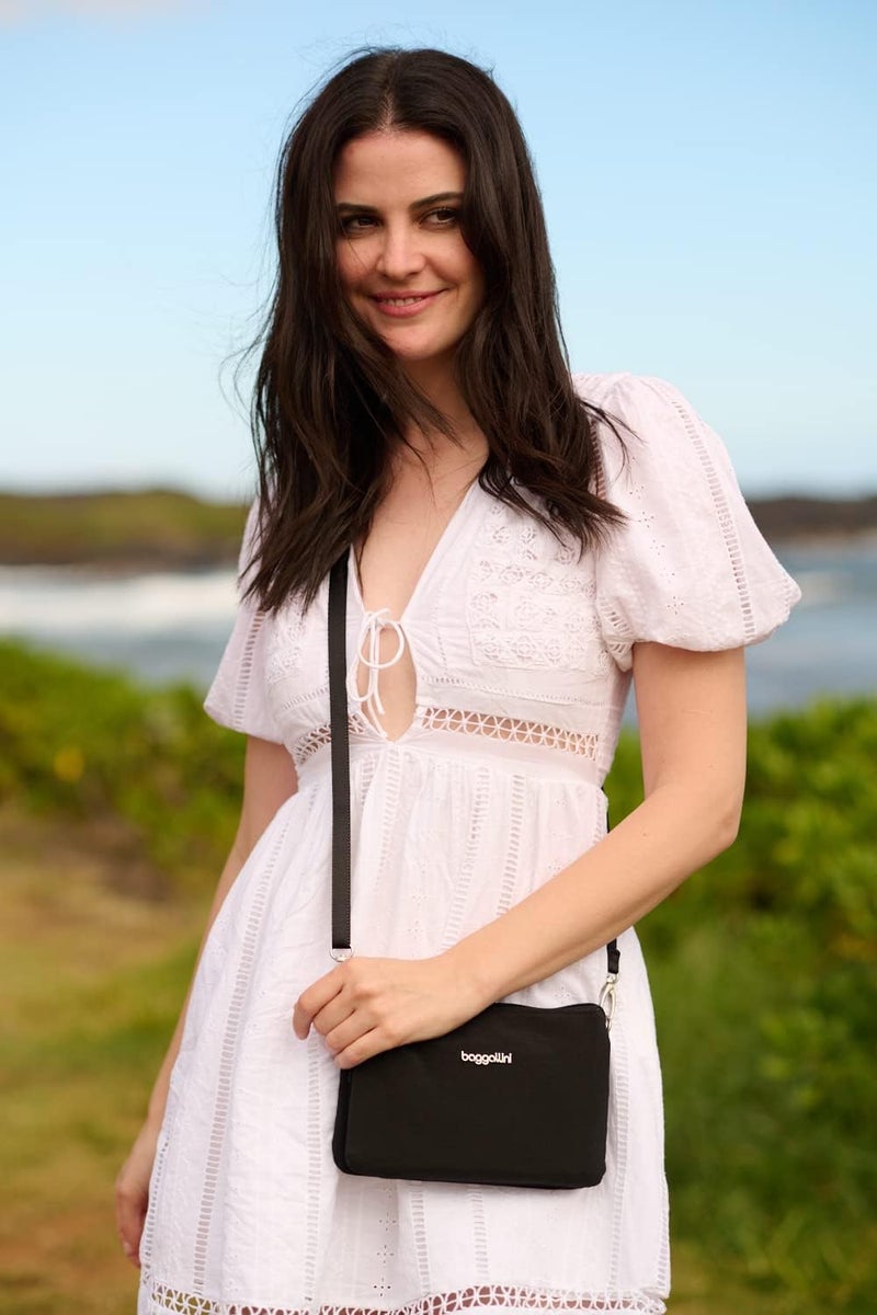 Baggallini The Only Mini Bag - 8.25"x 5.5" Lightweight Small Wristlet Crossbody Bag - Image 2